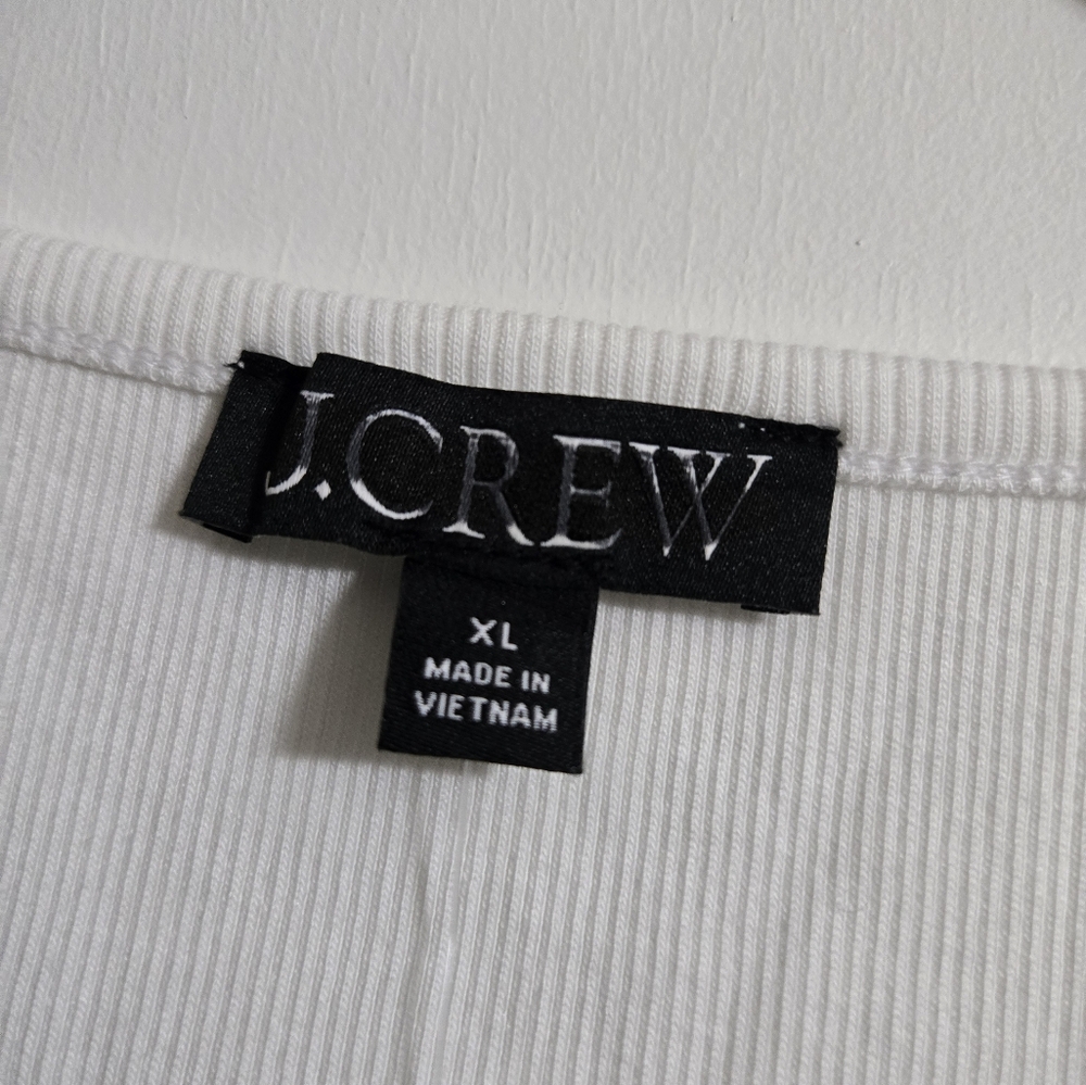 Nwt J. Crew Cropped Fine Rib Scoopneck Tank Top size XL - Picture 6 of 7